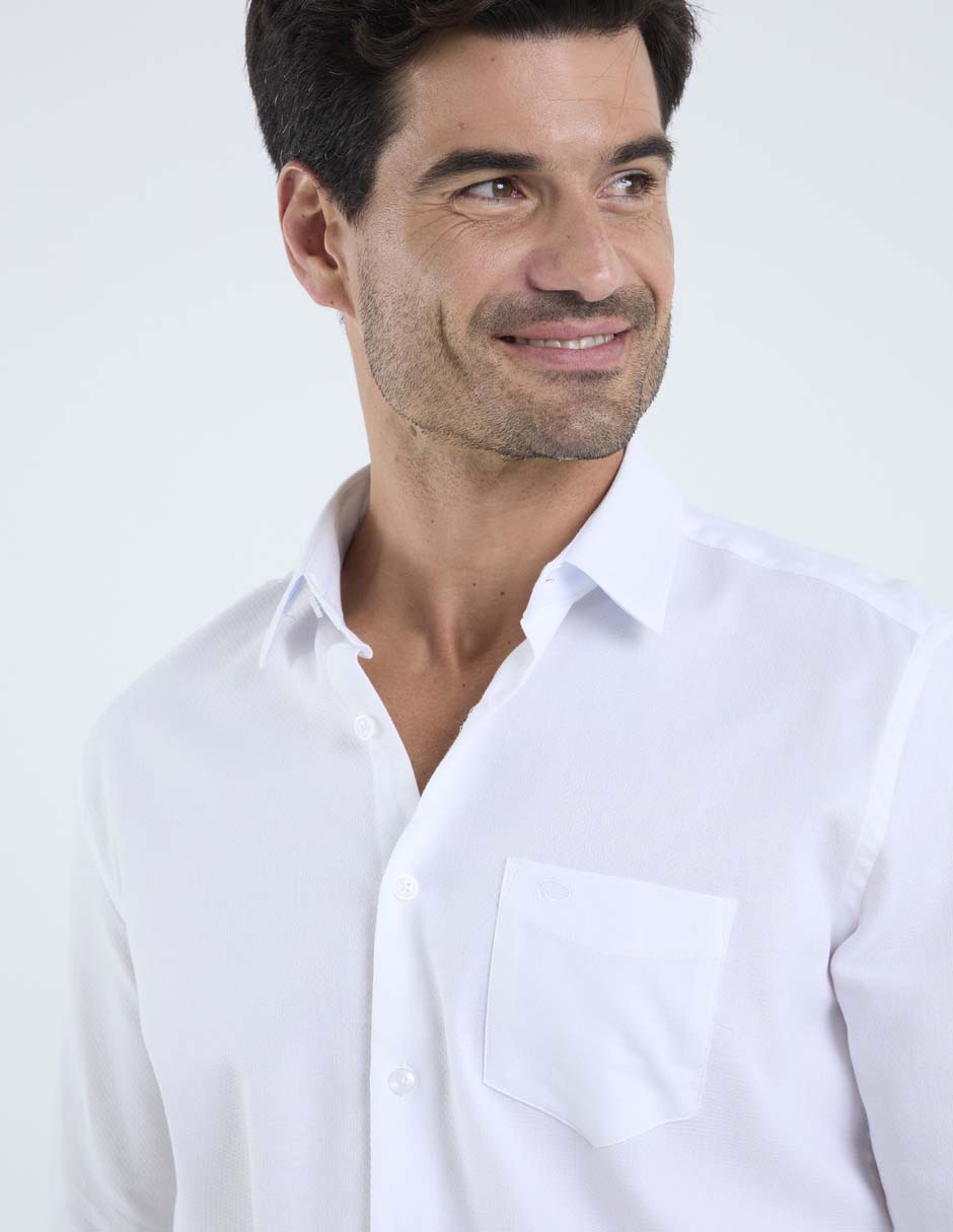 Camisa casual de algodón manga larga para hombre 4