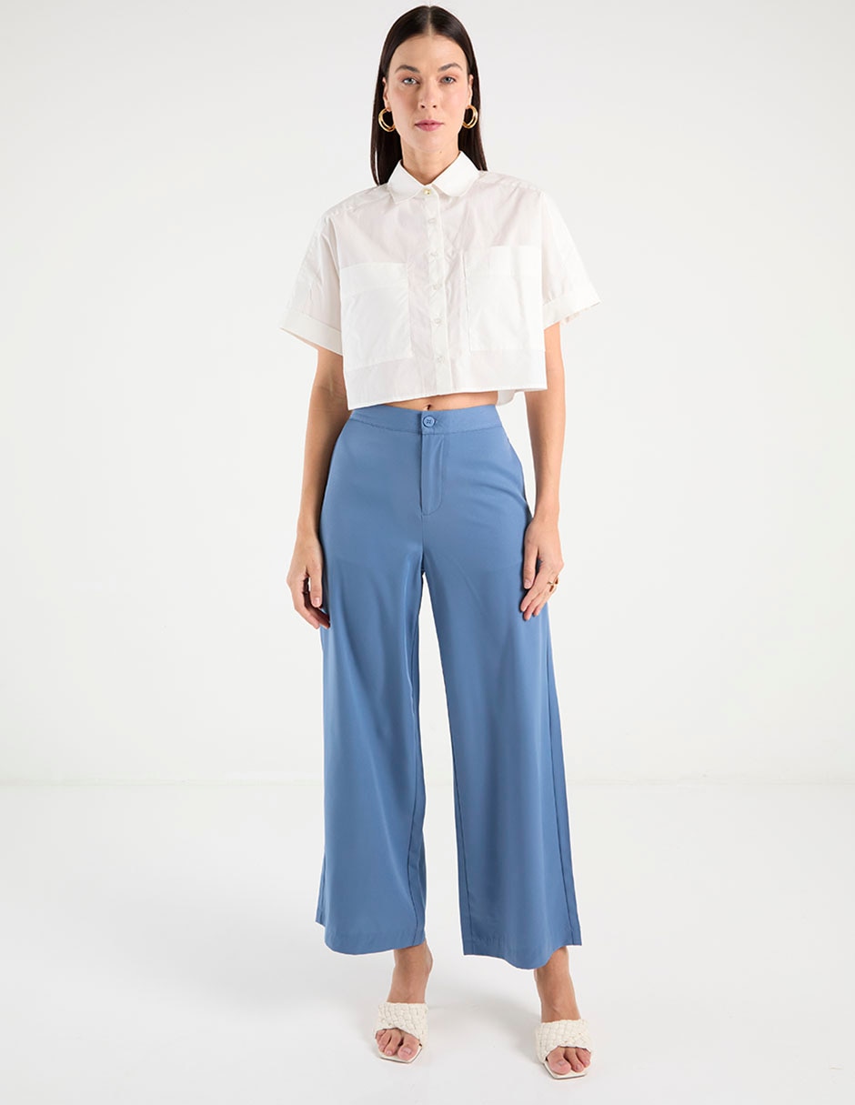 Camisa de algodón manga corta para mujer 7
