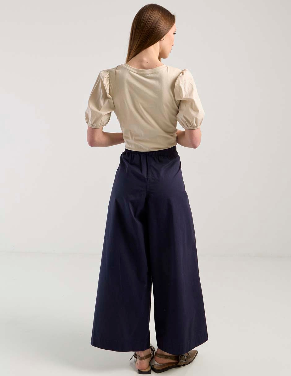 Pantalón coulotte amplio para mujer 5