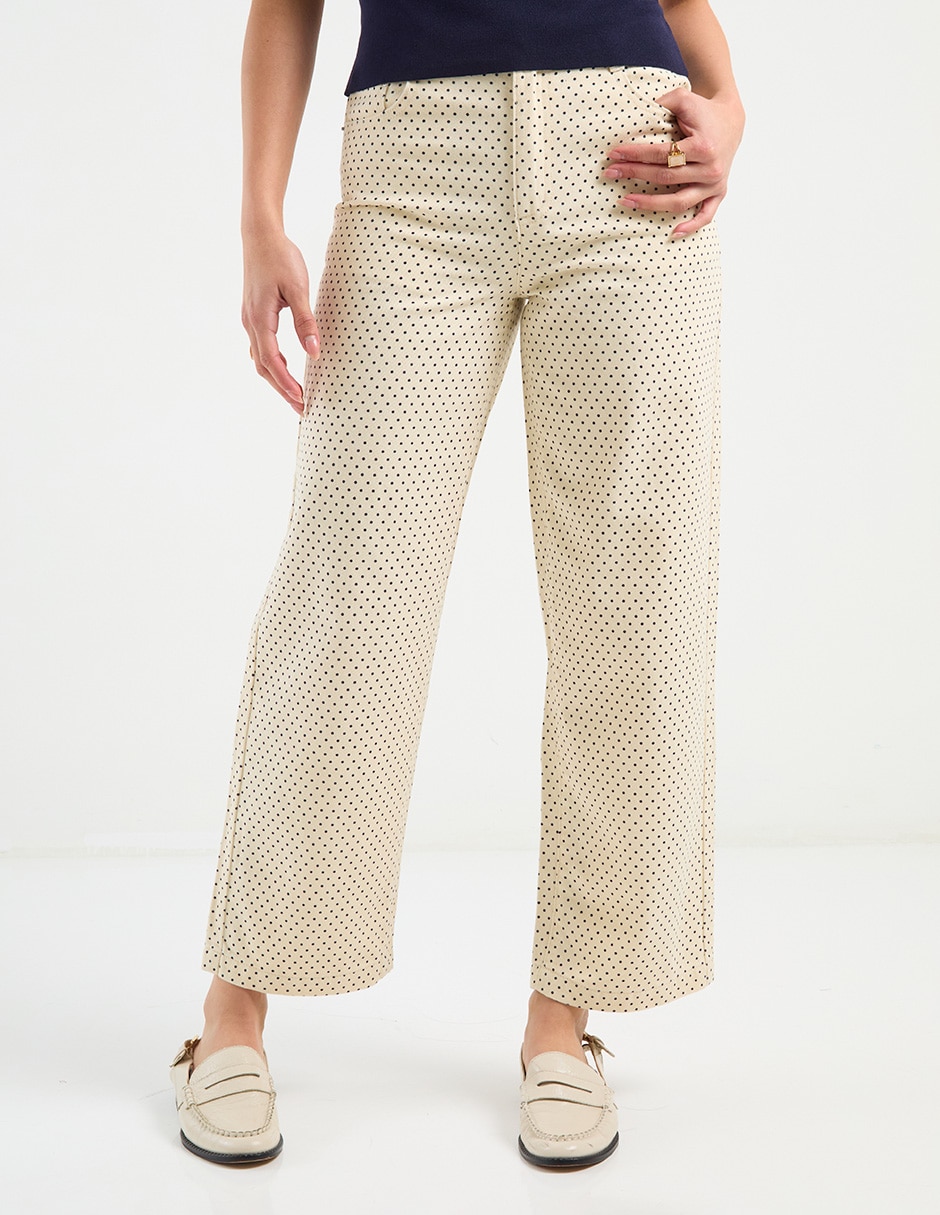 Jeans capri acampanado para mujer 1