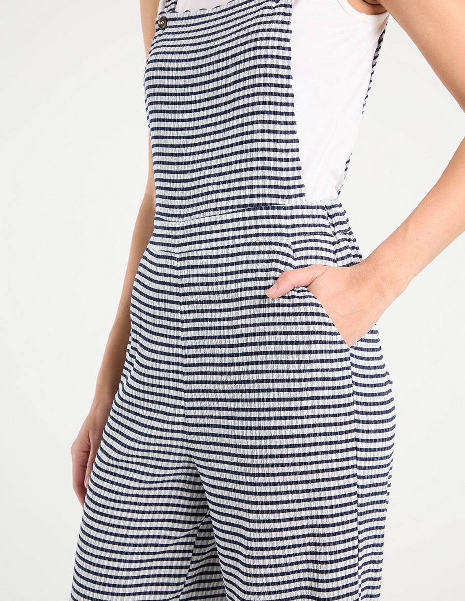 Jumpsuit estampado a rayas para mujer 10