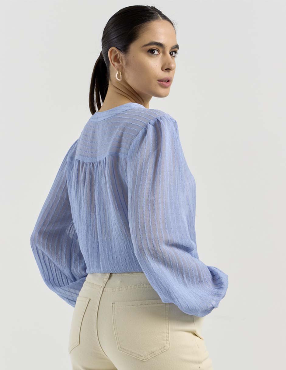 Blusa manga larga para mujer 11