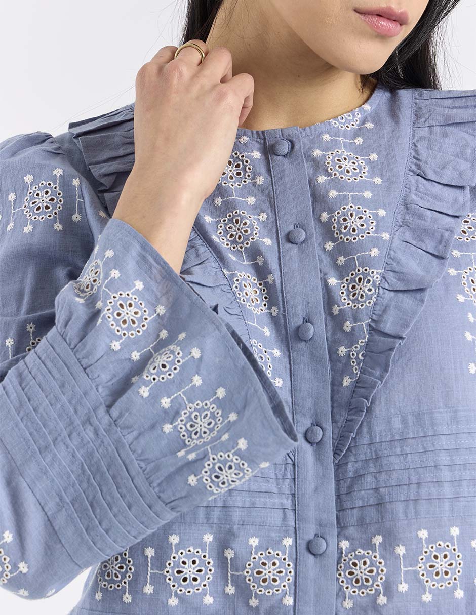 Blusa manga larga para mujer 9