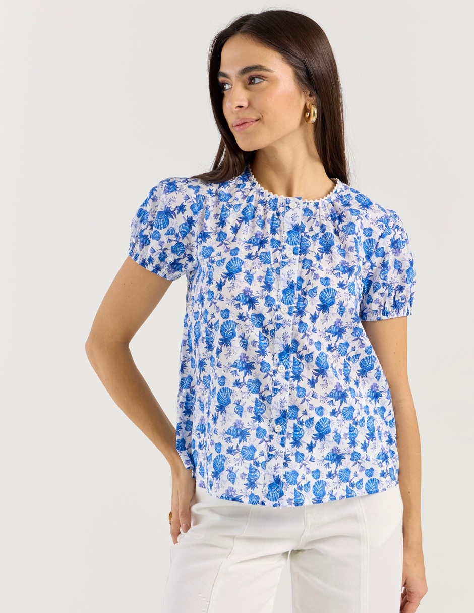 Blusa manga corta para mujer 1