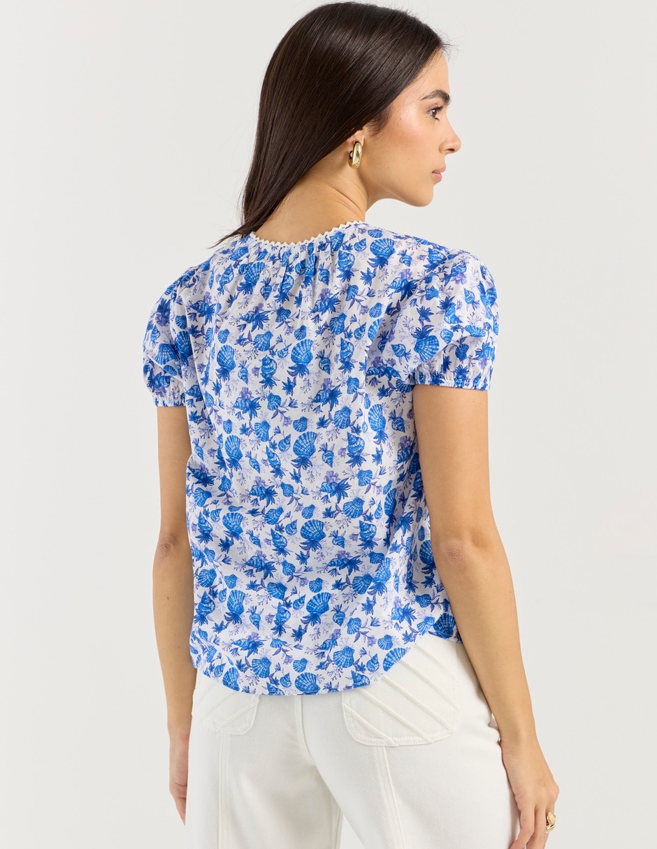 Blusa manga corta para mujer 5