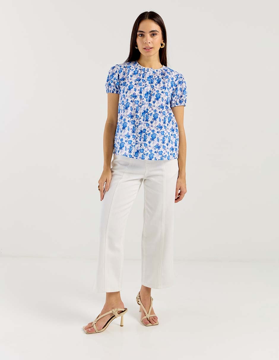 Blusa manga corta para mujer 6
