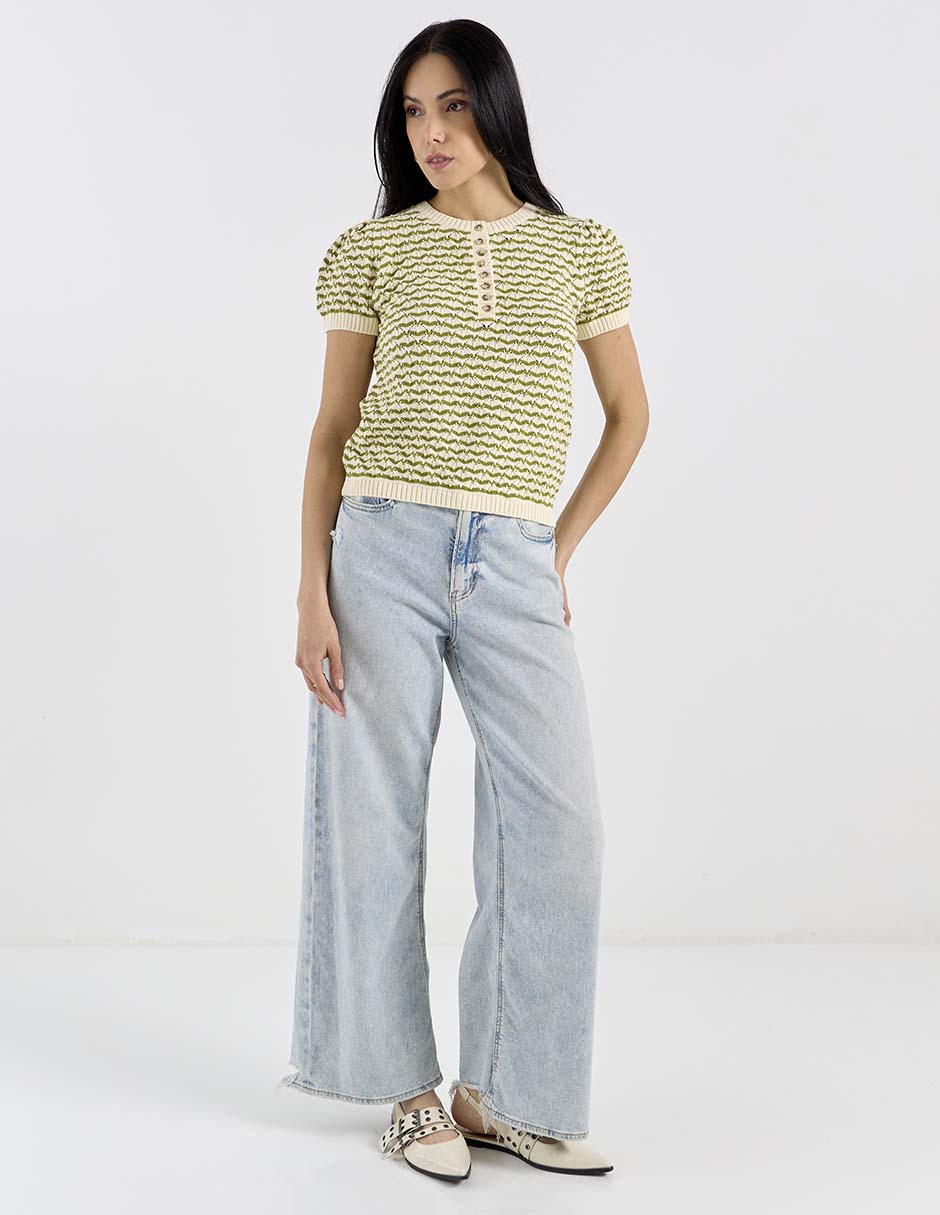 Blusa manga corta para mujer 6
