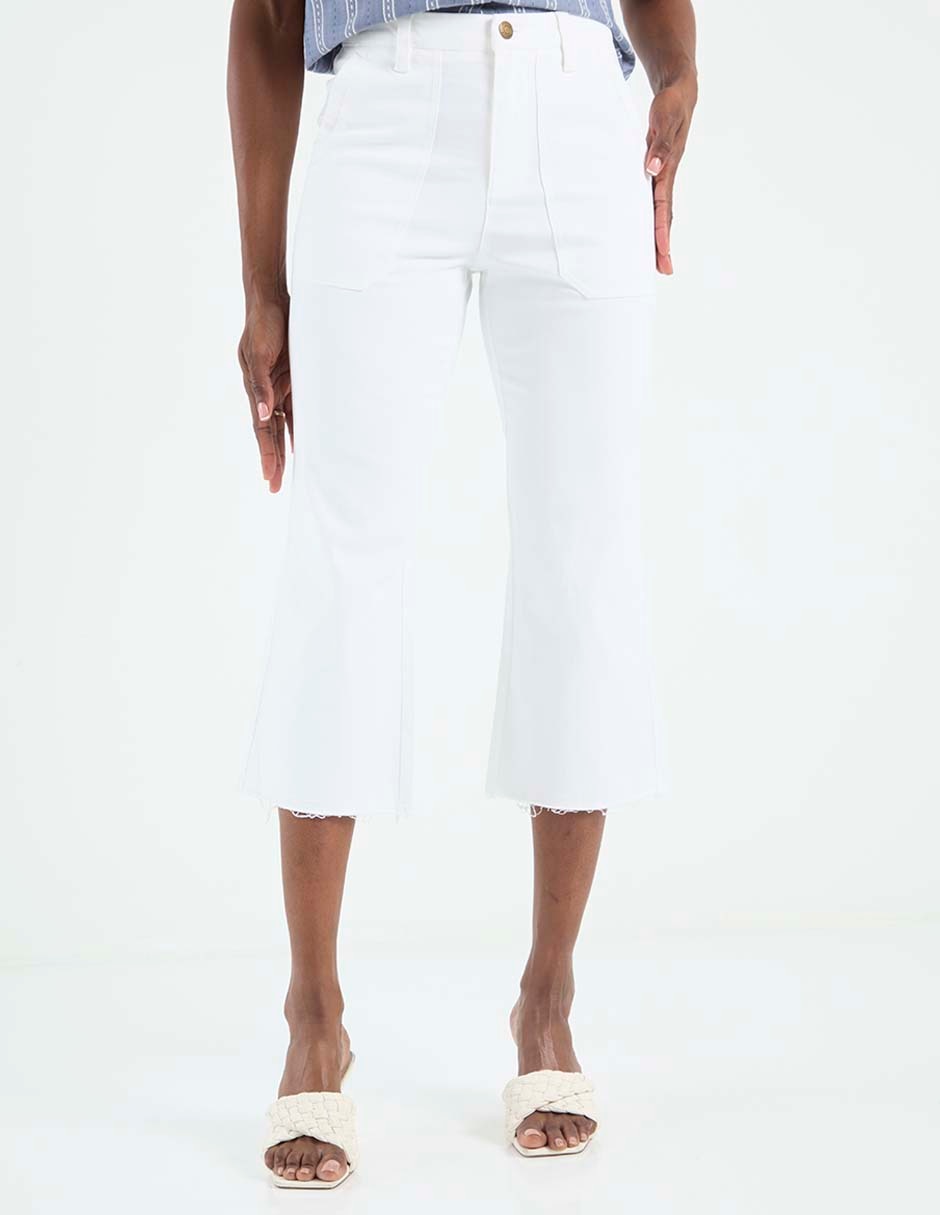 Jeans capri straight para mujer 1