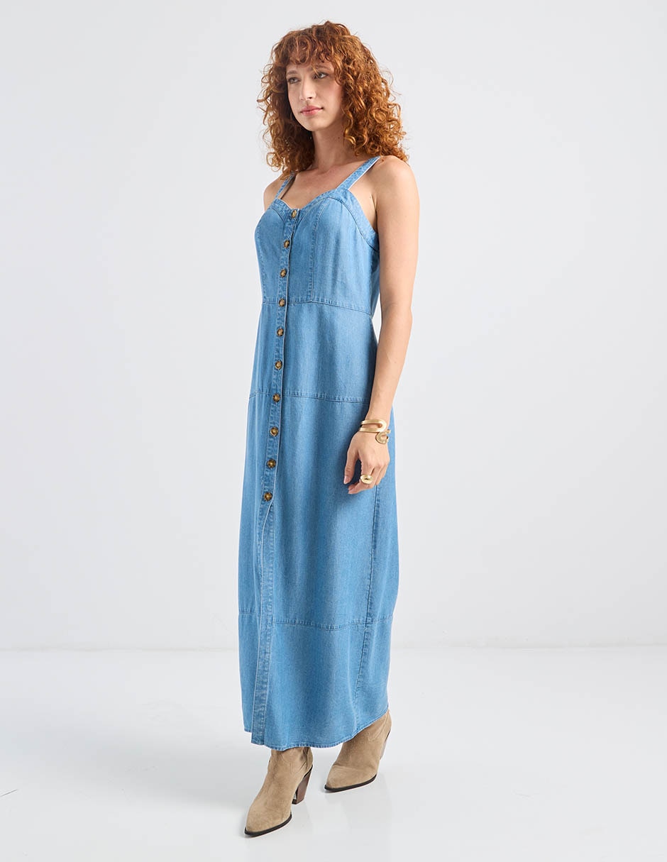 Vestido largo casual para mujer 5