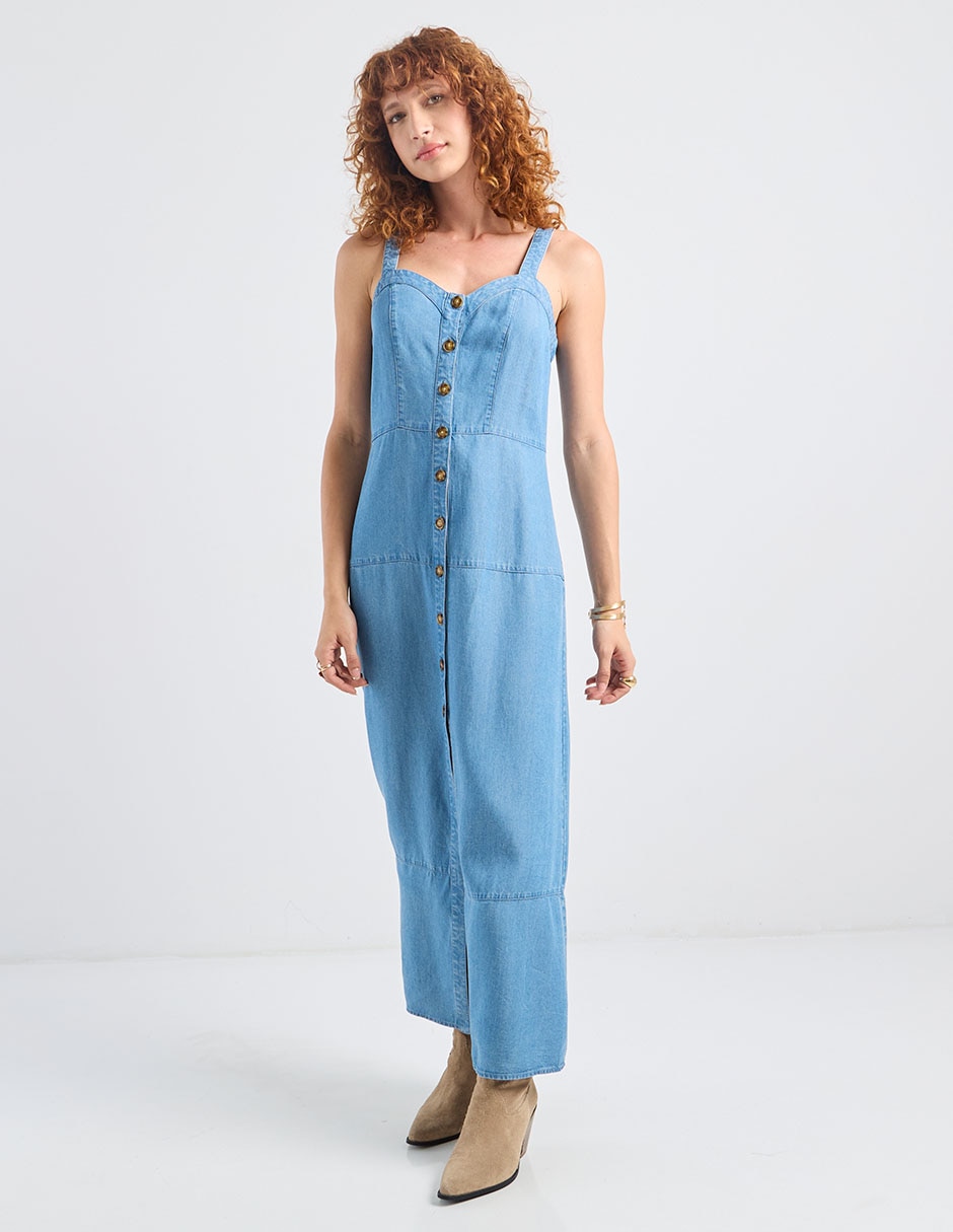 Vestido largo casual para mujer