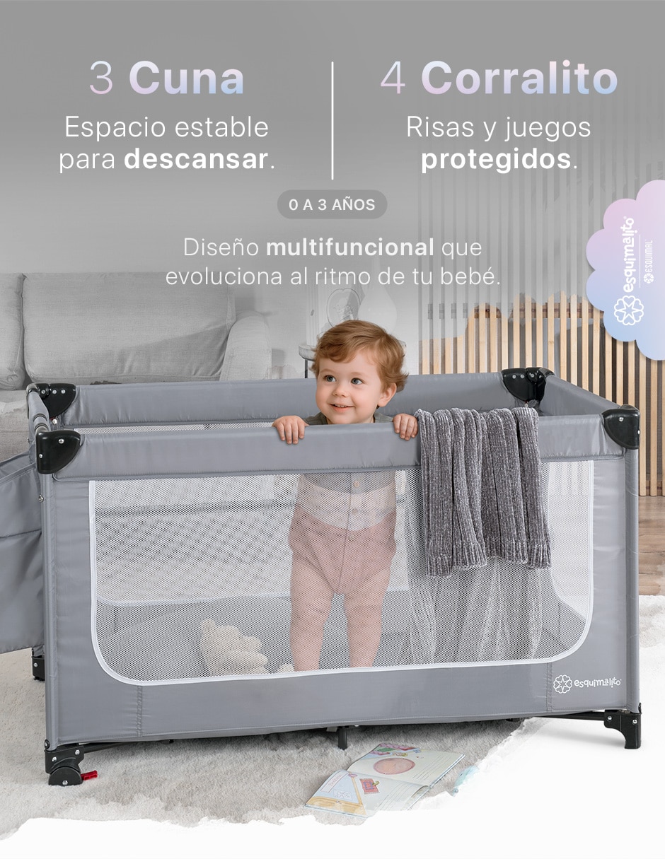 Cuna colecho Esquimal 4 en 1 portátil Dream Fit