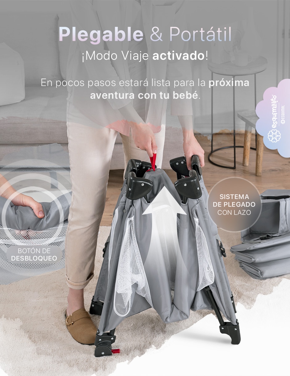 Cuna colecho Esquimal 4 en 1 portátil Dream Fit