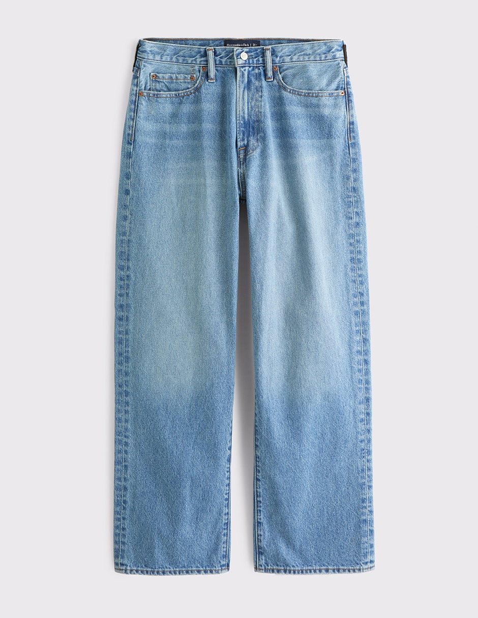 Jeans baggy lavado claro para hombre