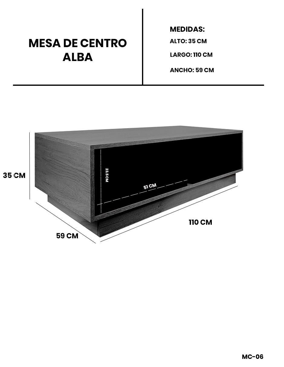 Mesa de centro armable alba 7