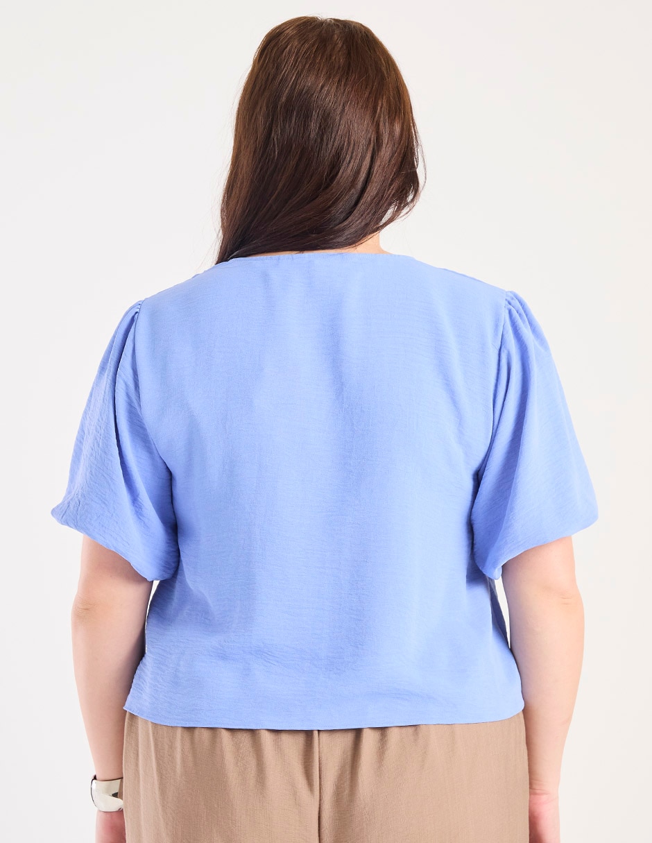 Blusa manga corta para mujer 5