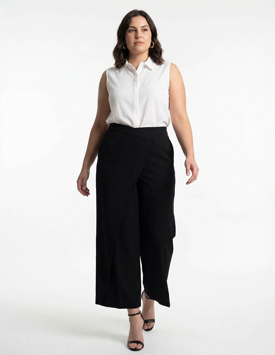 Pantalón de vestir map relajado para mujer