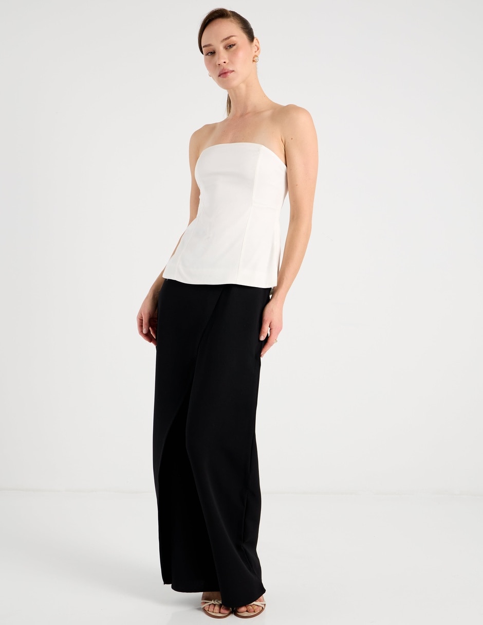 Pantalón de vestir map relajado para mujer