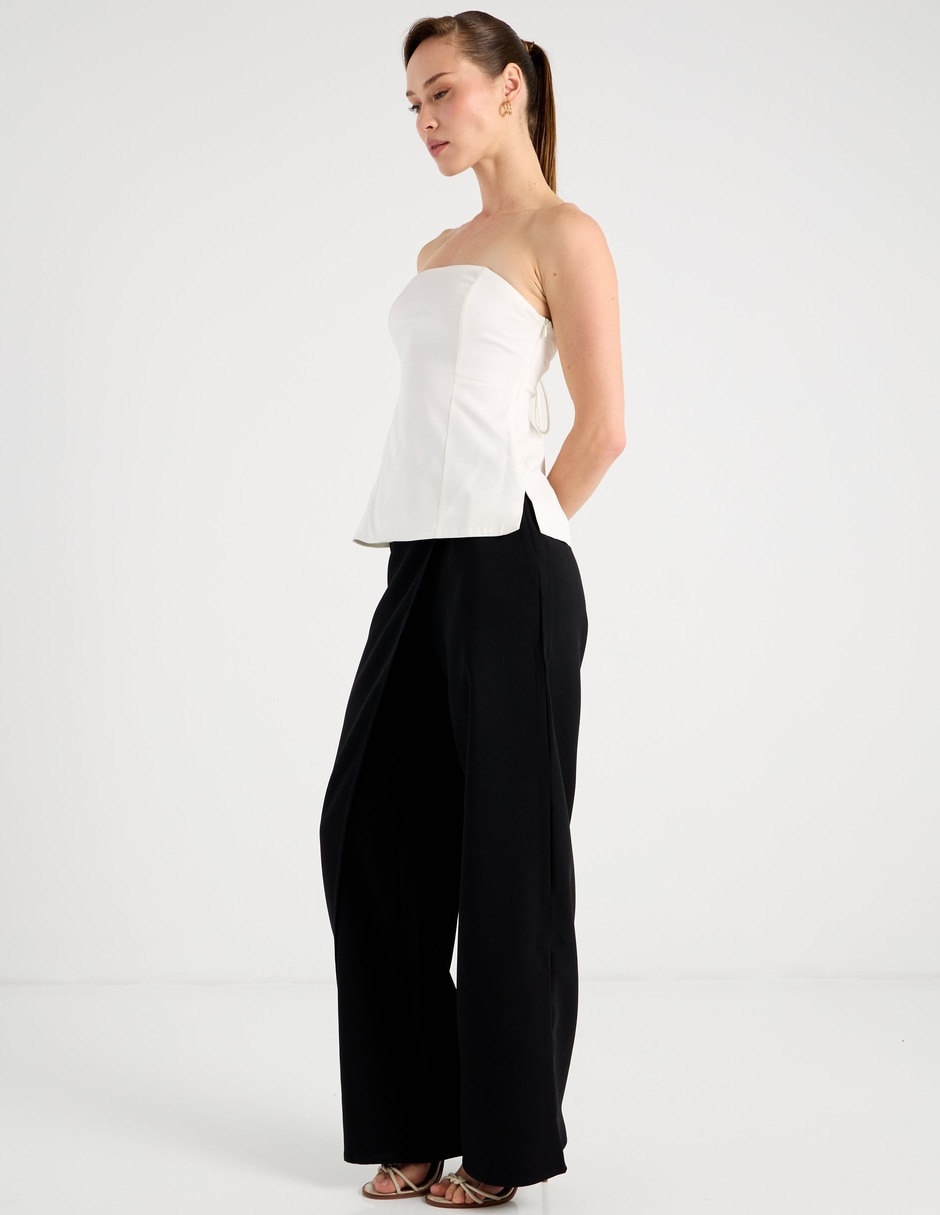 Pantalón de vestir map relajado para mujer