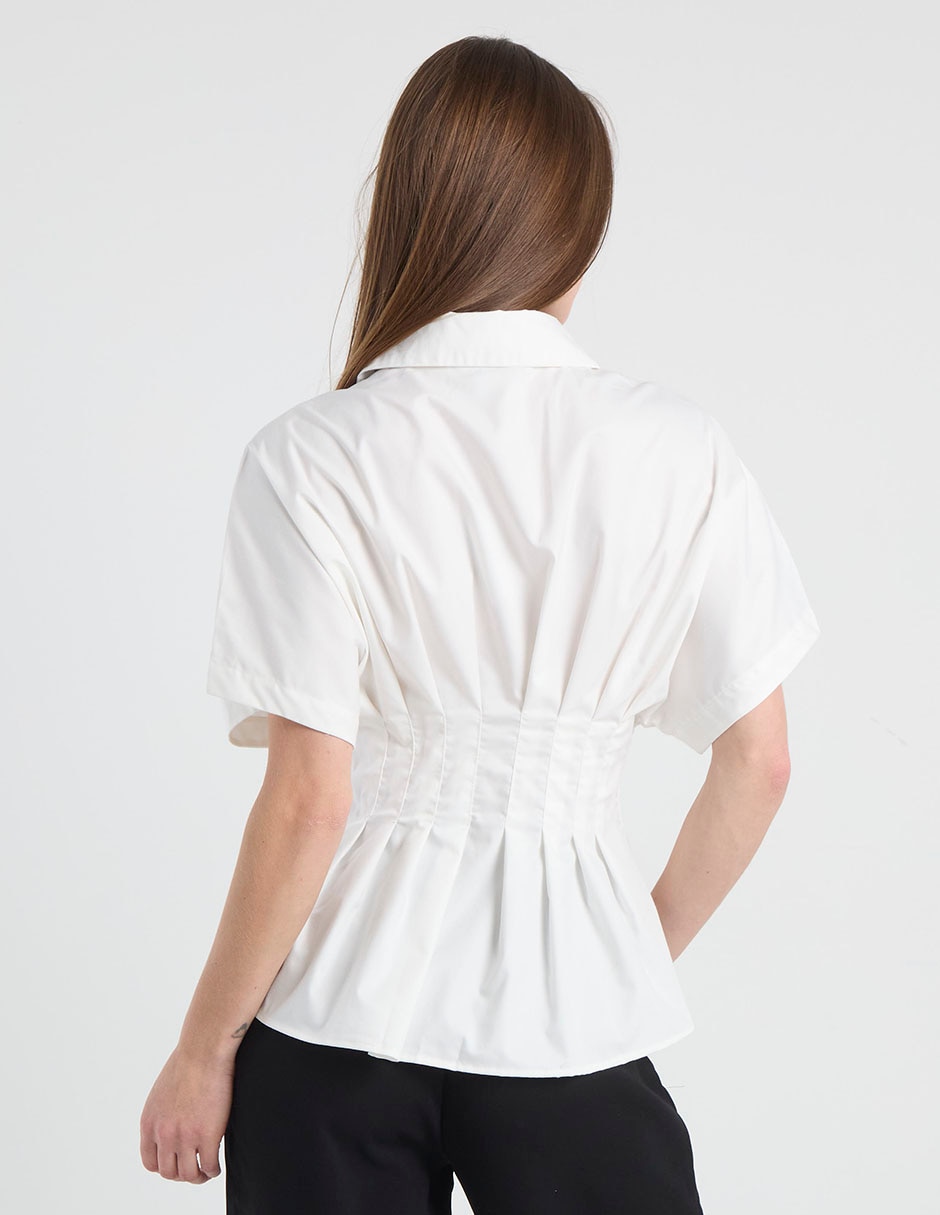Camisa manga al codo para mujer 11