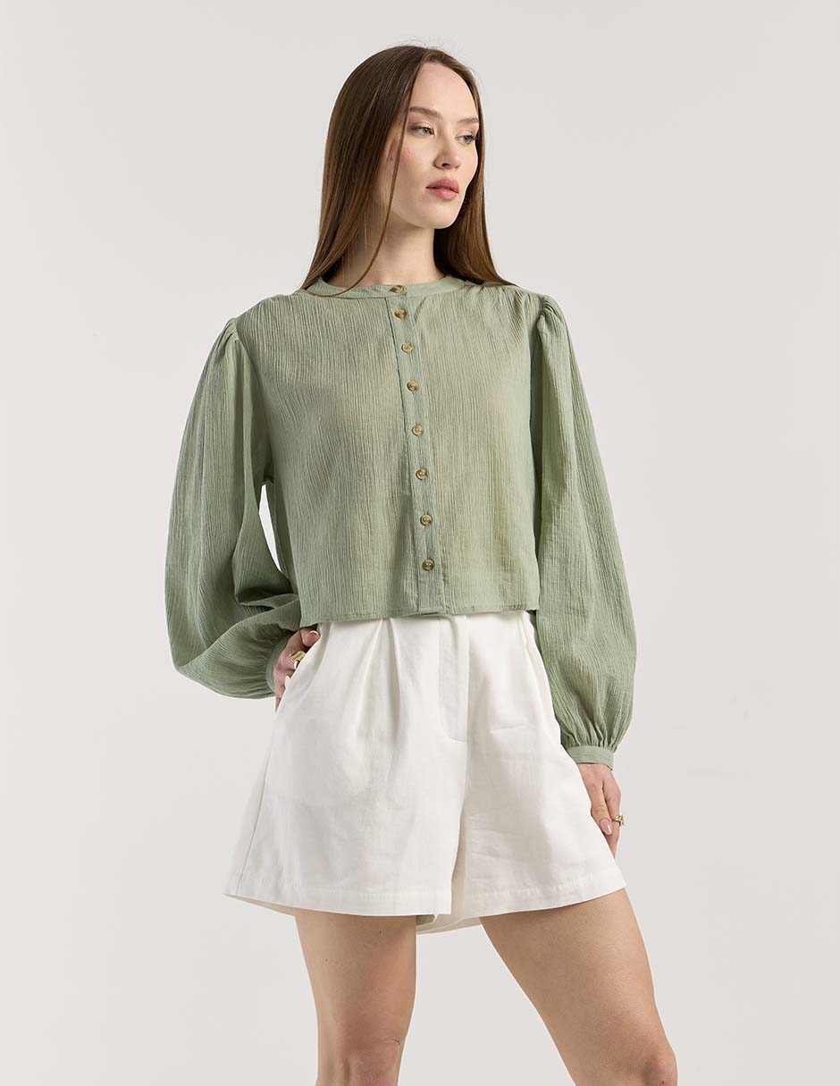 Blusa manga larga para mujer 1