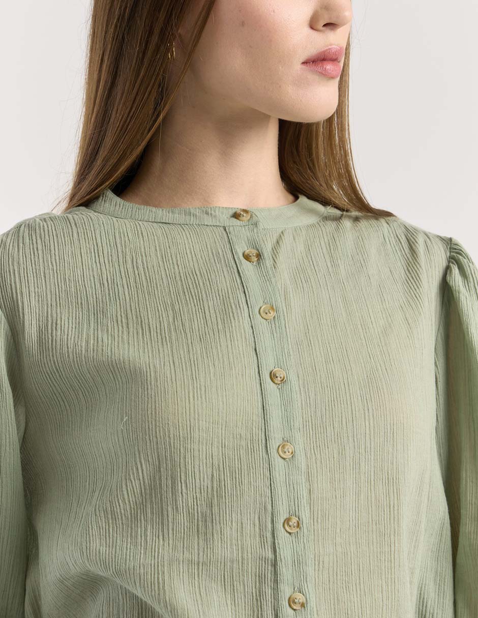 Blusa manga larga para mujer 8