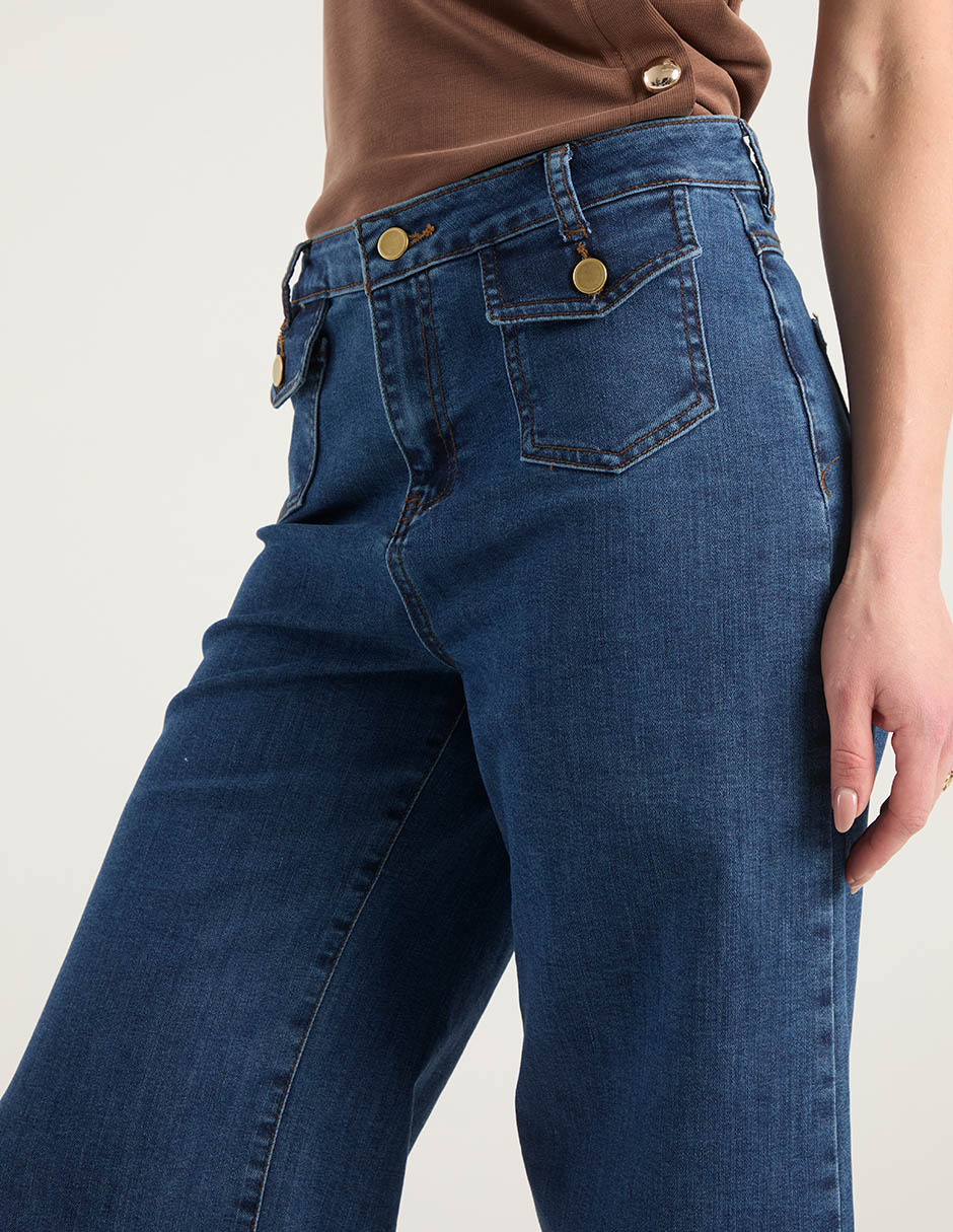 Jeans acampanado para mujer 4
