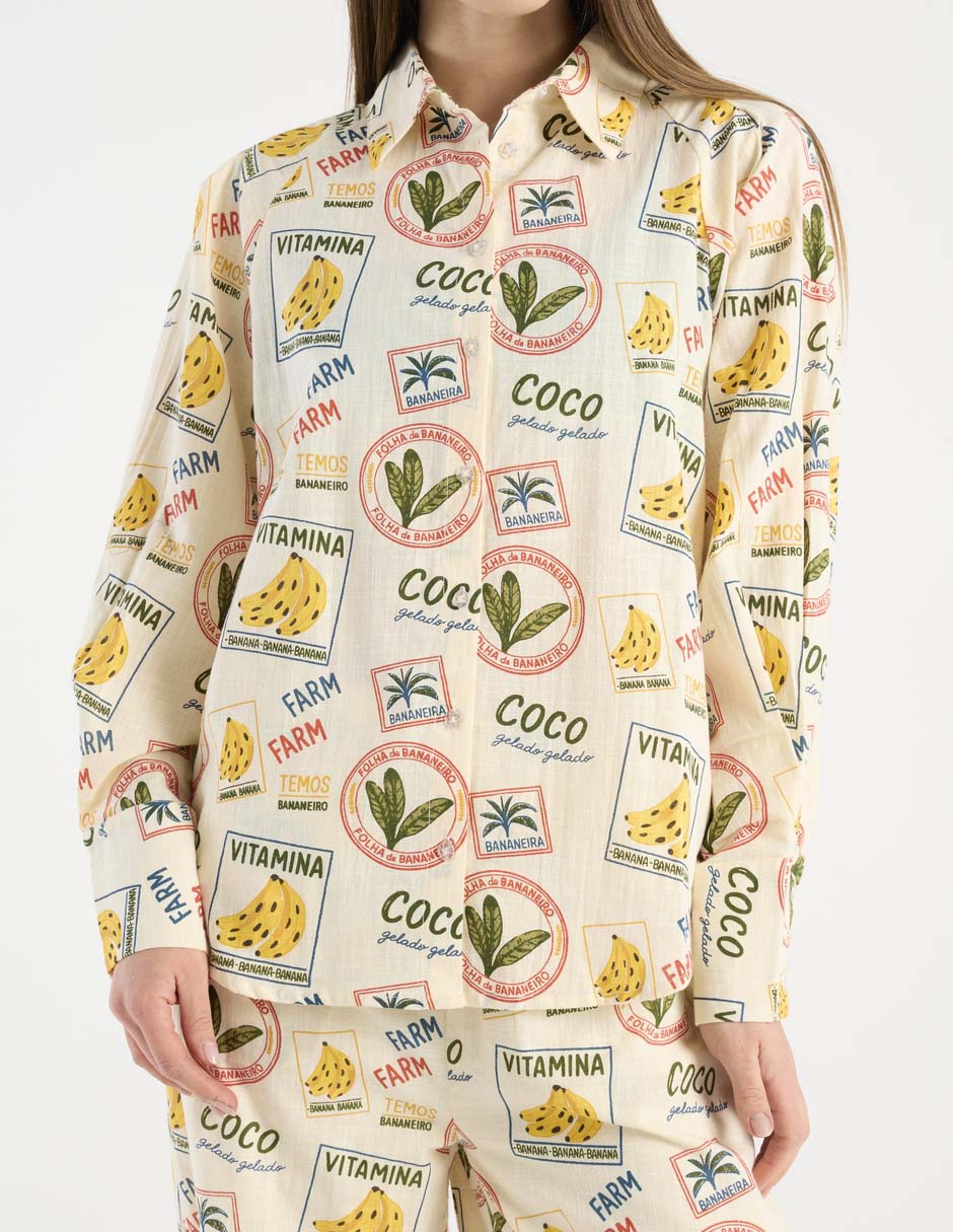Camisa manga larga para mujer 7