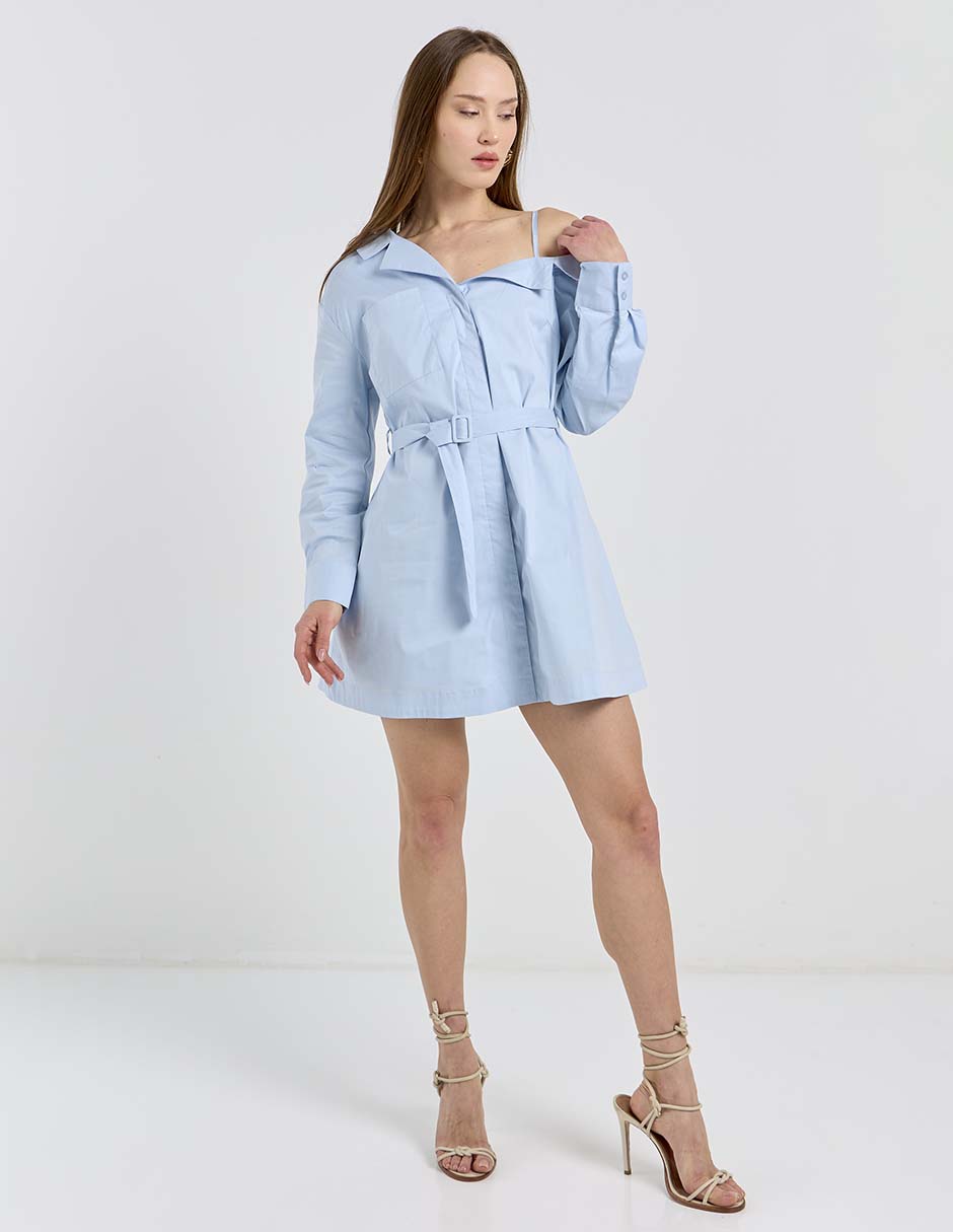 Vestido corto casual Map para mujer