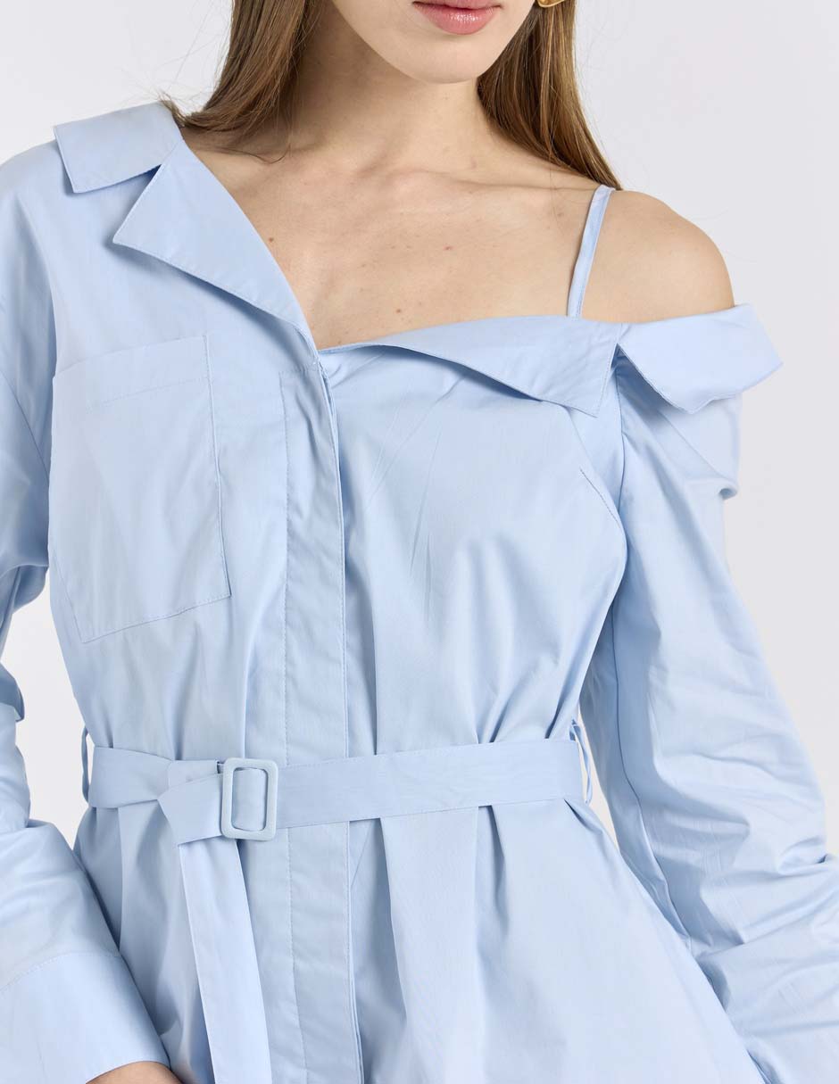 Vestido corto casual Map para mujer
