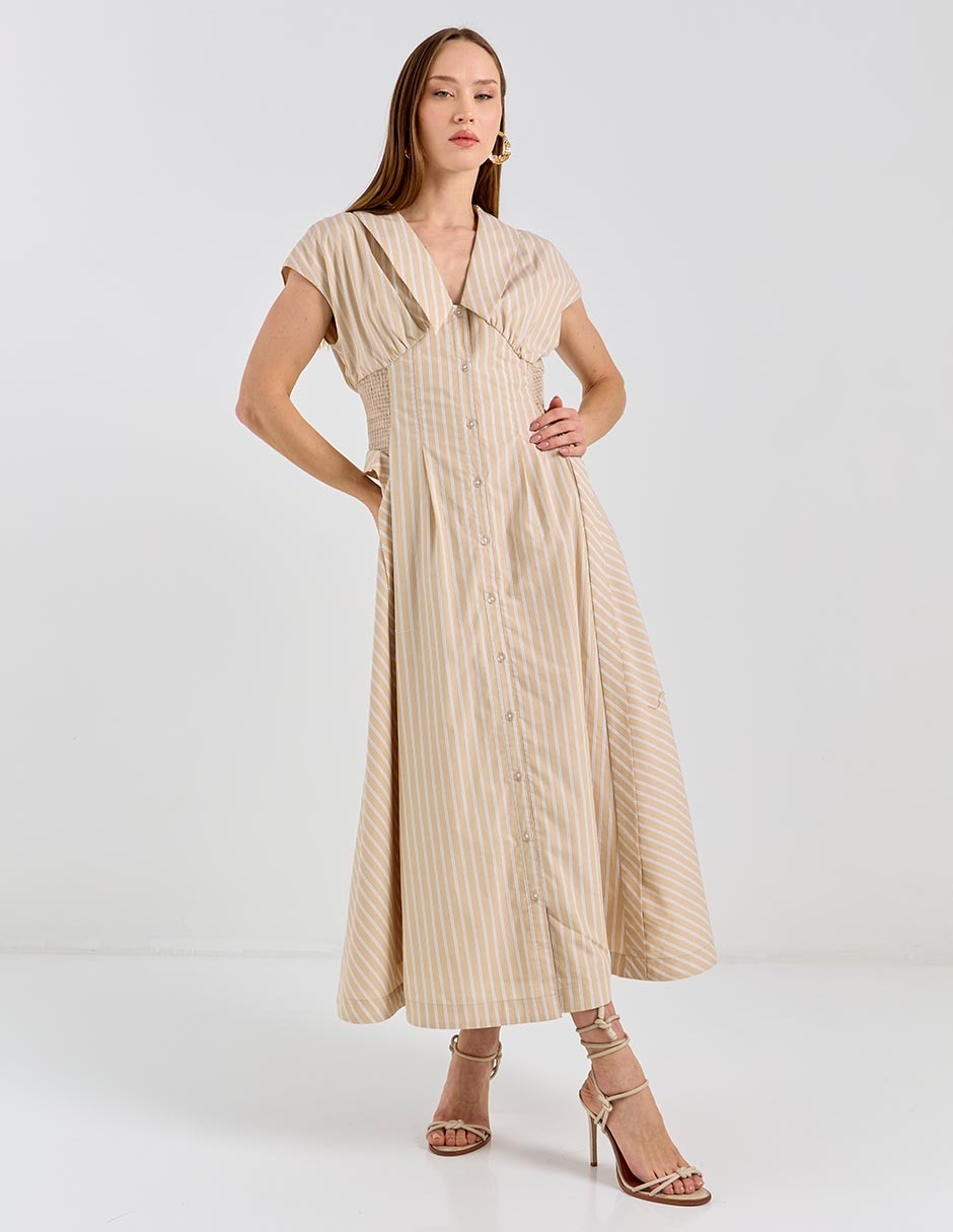 Vestido crop casual Map para mujer