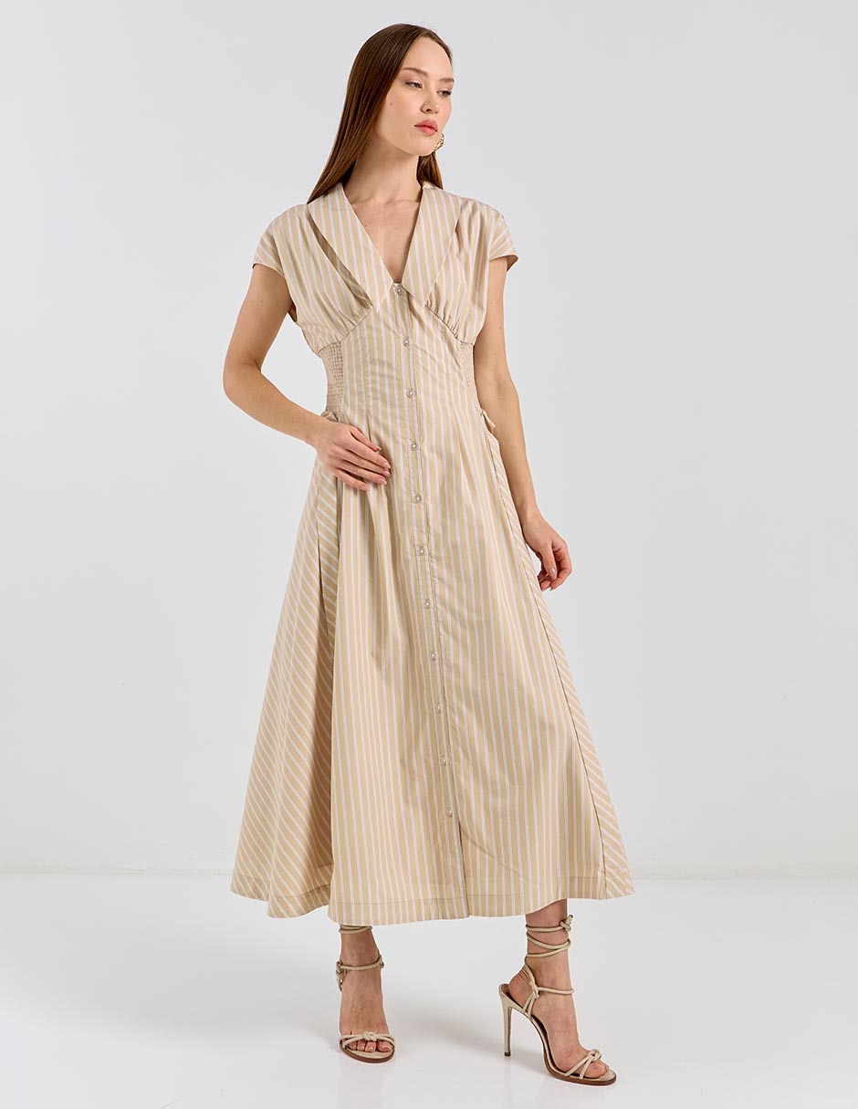 Vestido crop casual Map para mujer