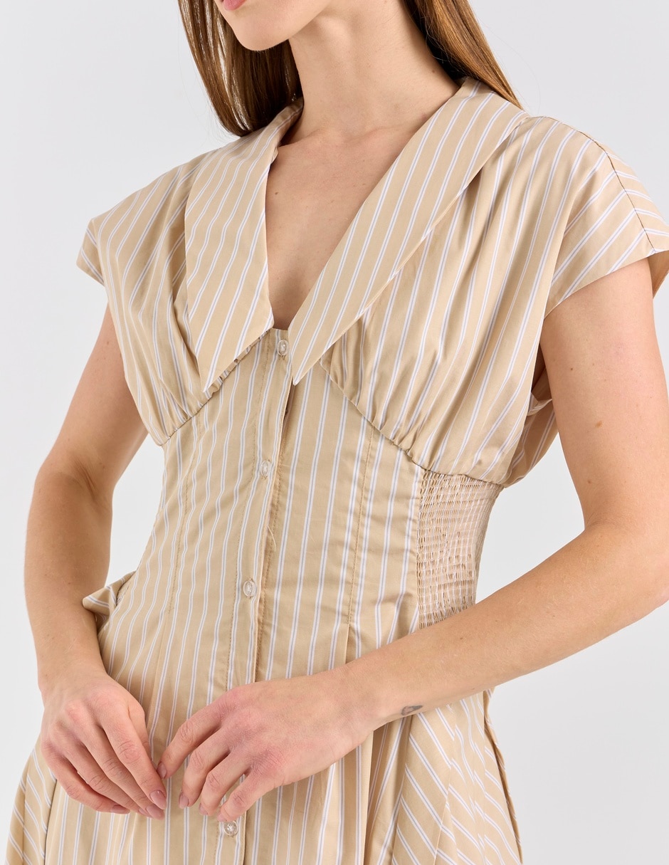 Vestido crop casual Map para mujer