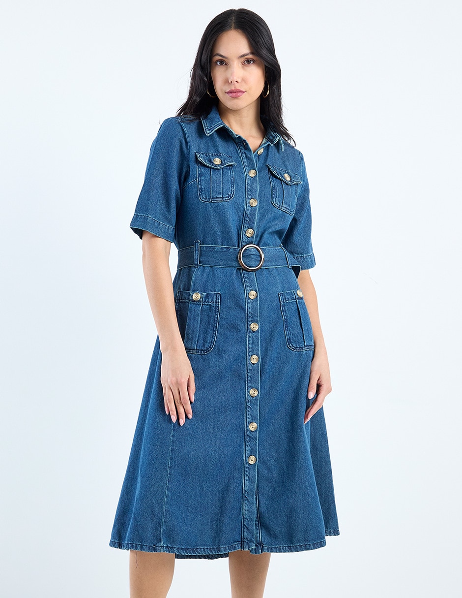 Vestido midi casual para mujer 1