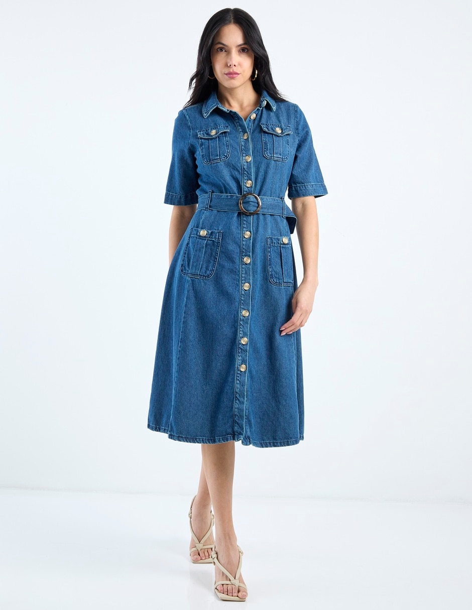 Vestido midi casual para mujer 7
