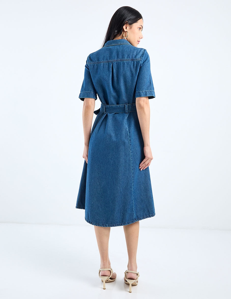 Vestido midi casual para mujer 11