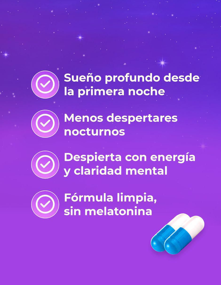 Glicinato de Magnesio + Gaba + 5-HTP Amarte Labs de 60 cápsulas
