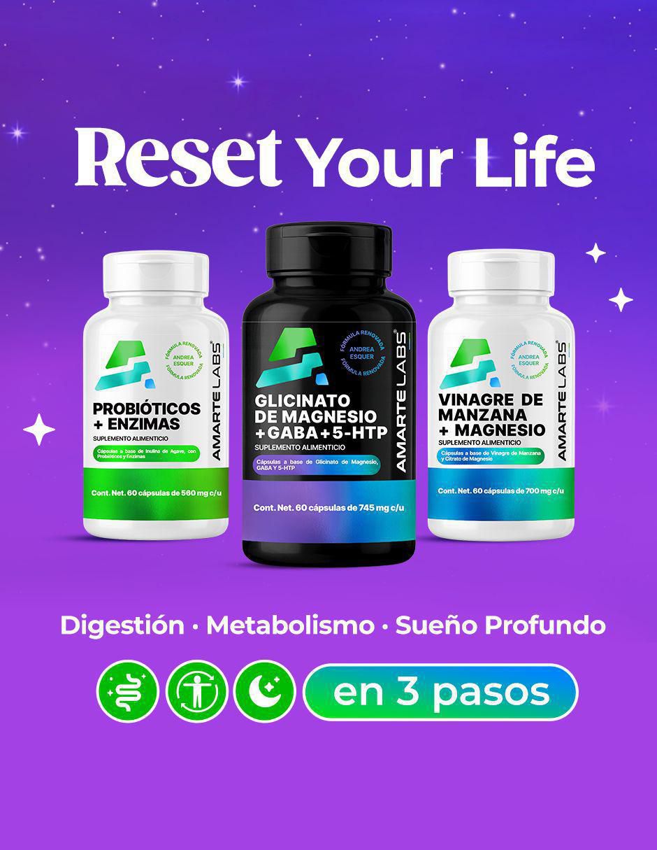 Glicinato de Magnesio + Gaba + 5-HTP Amarte Labs de 60 cápsulas