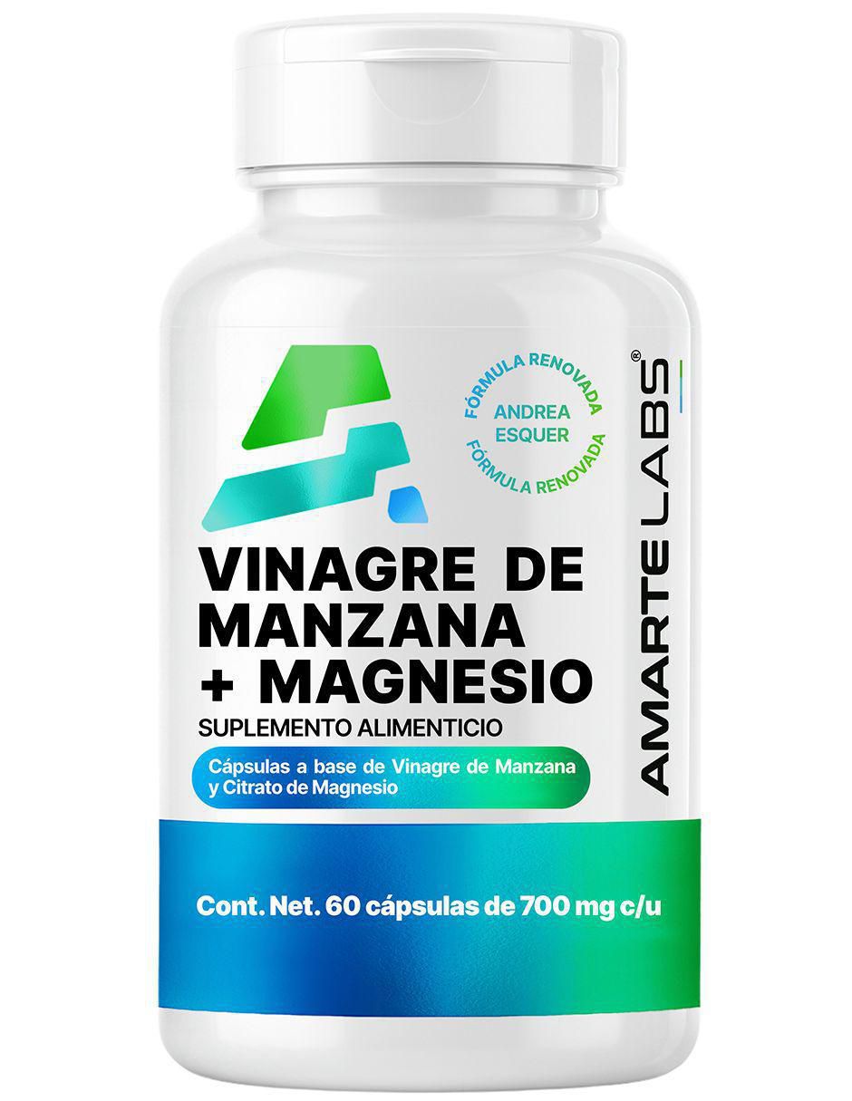 Suplemento alimenticio vinagre de manzana + magnesio Amarte Labs
