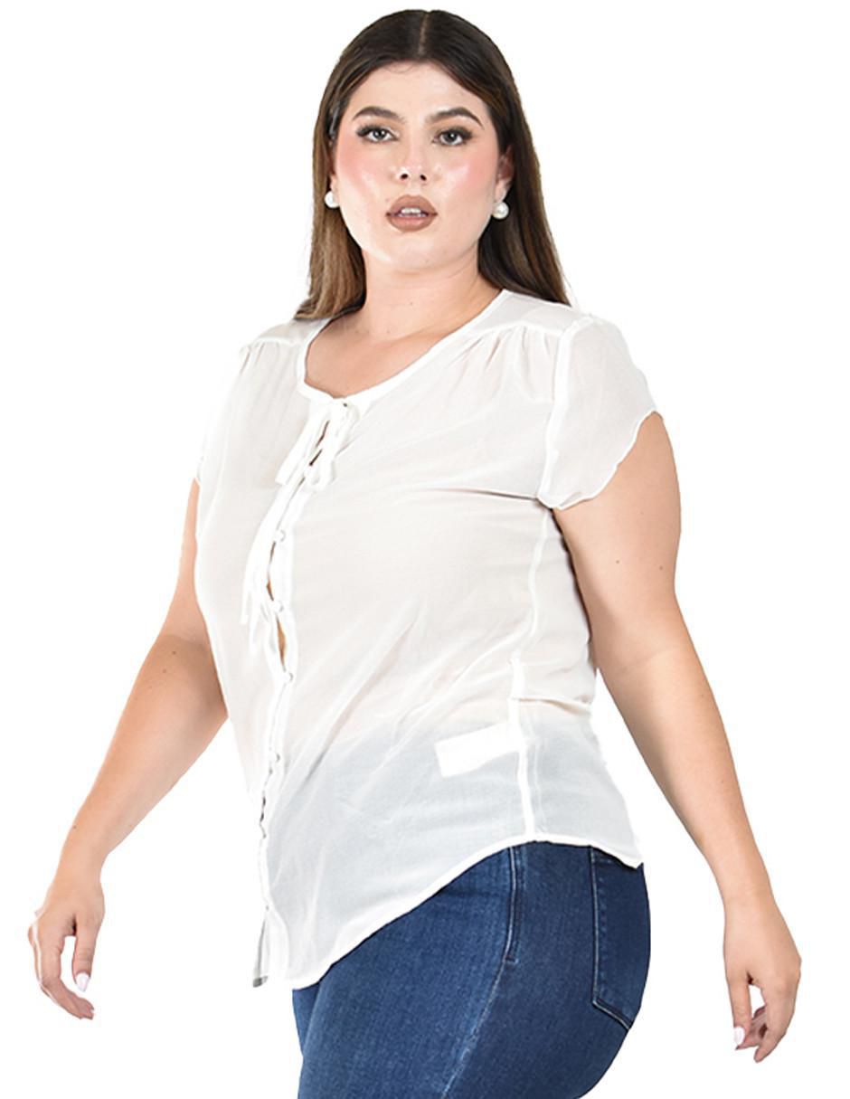 Blusa manga corta para mujer 7