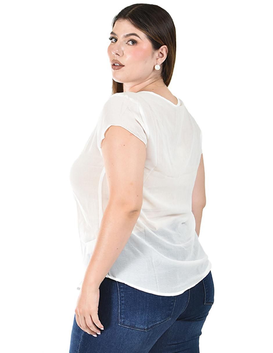 Blusa manga corta para mujer 8