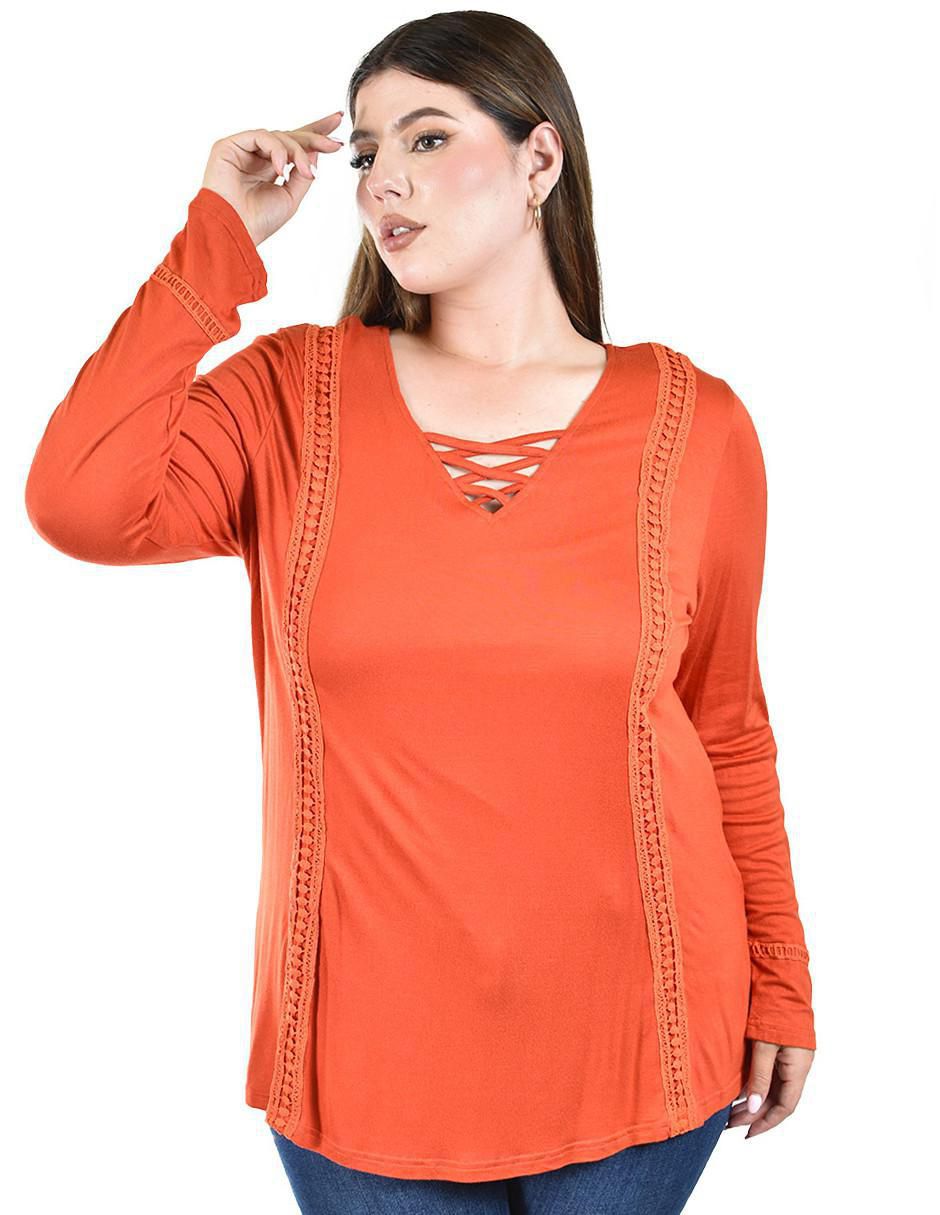 Blusa Roman Fashion manga larga para mujer