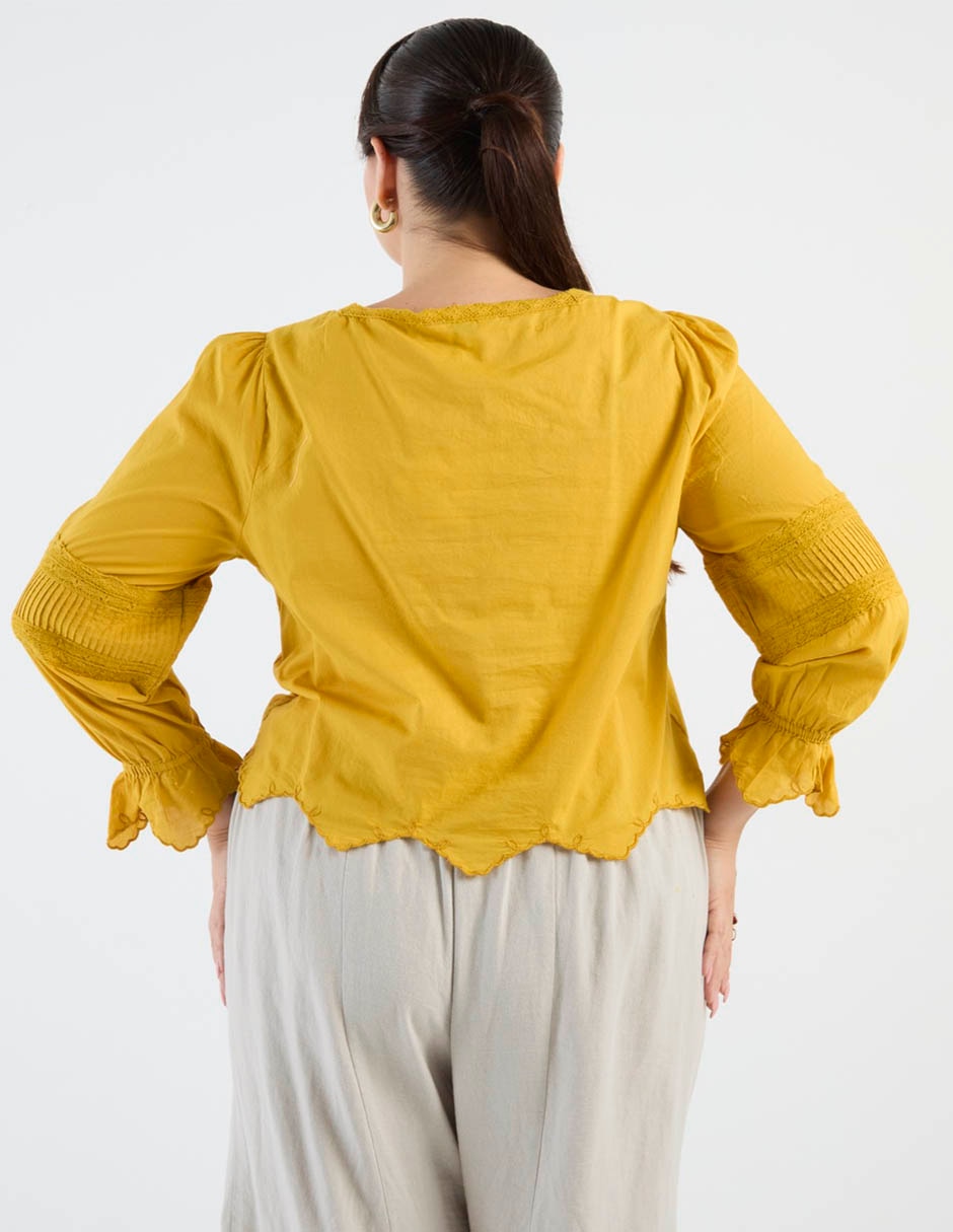 Blusa manga larga para mujer 4