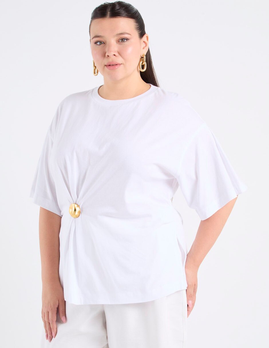 Blusa Map manga al codo para mujer