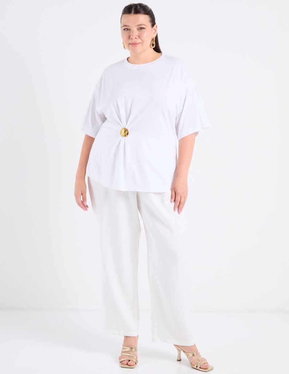 Blusa manga al codo para mujer 3