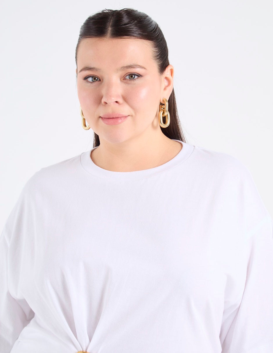 Blusa manga al codo para mujer 4