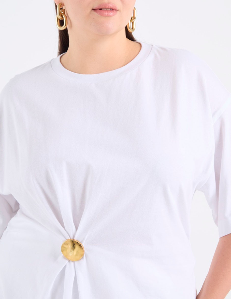 Blusa manga al codo para mujer 5