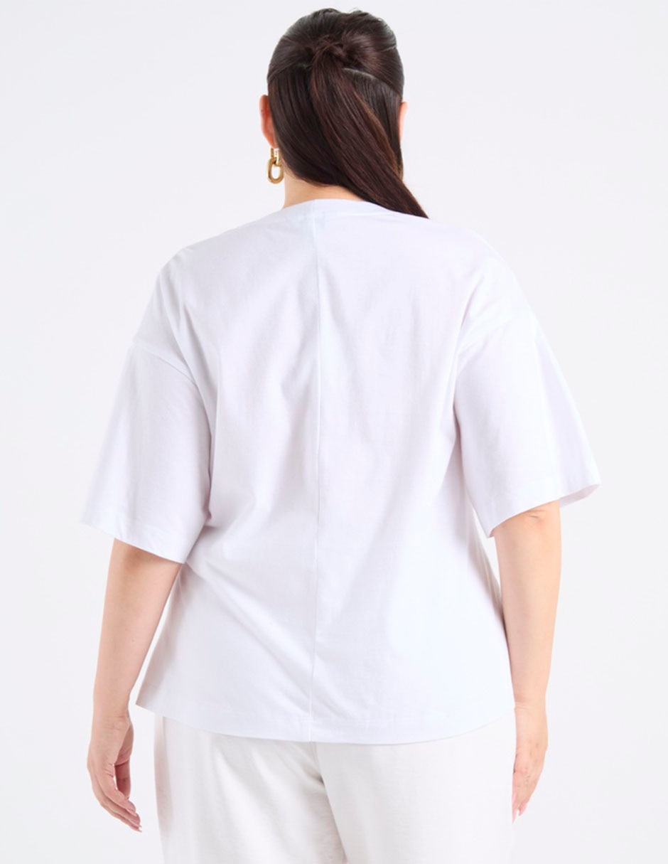 Blusa manga al codo para mujer 6