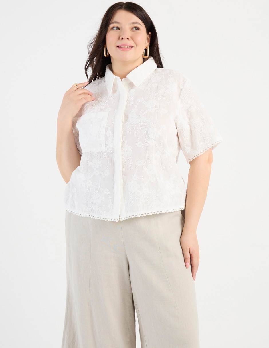 Blusa manga al codo para mujer 2