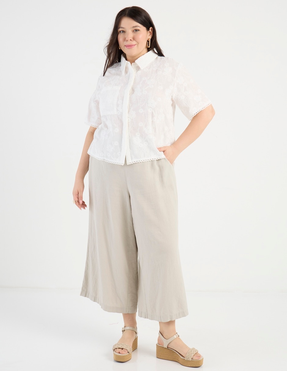 Blusa manga al codo para mujer 3