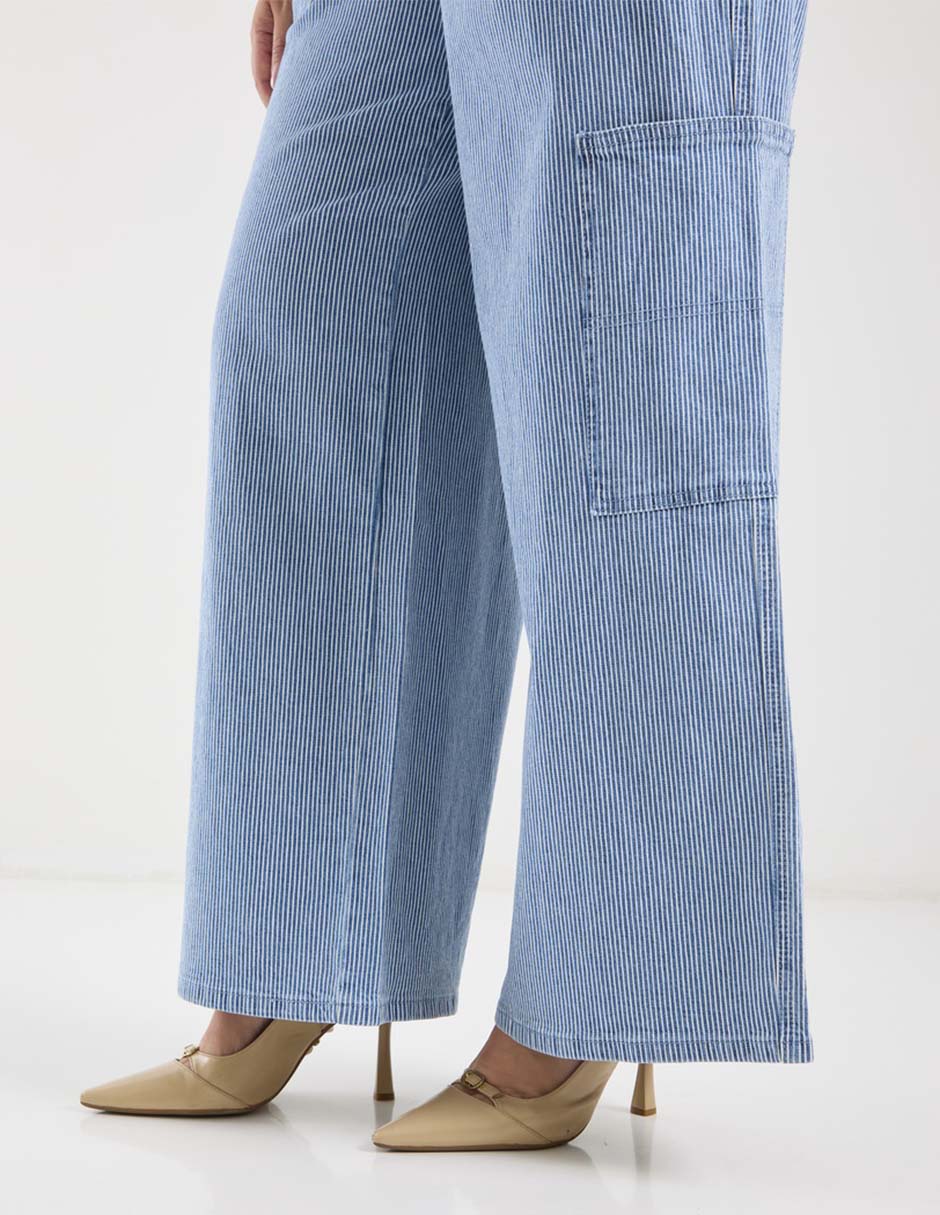 Jeans relaxed wide leg para mujer 5